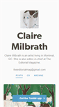 Mobile Screenshot of clairemilbrath.com