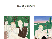 Tablet Screenshot of clairemilbrath.com